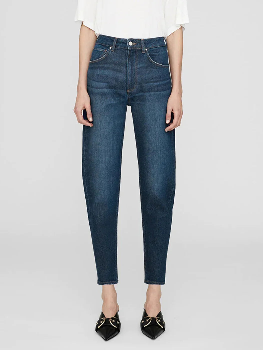 Women's Comfort Stretch Jeans - High Waist Vintage Denim Pants