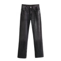 Women's Y2K High Waist Straight Leg Jeans