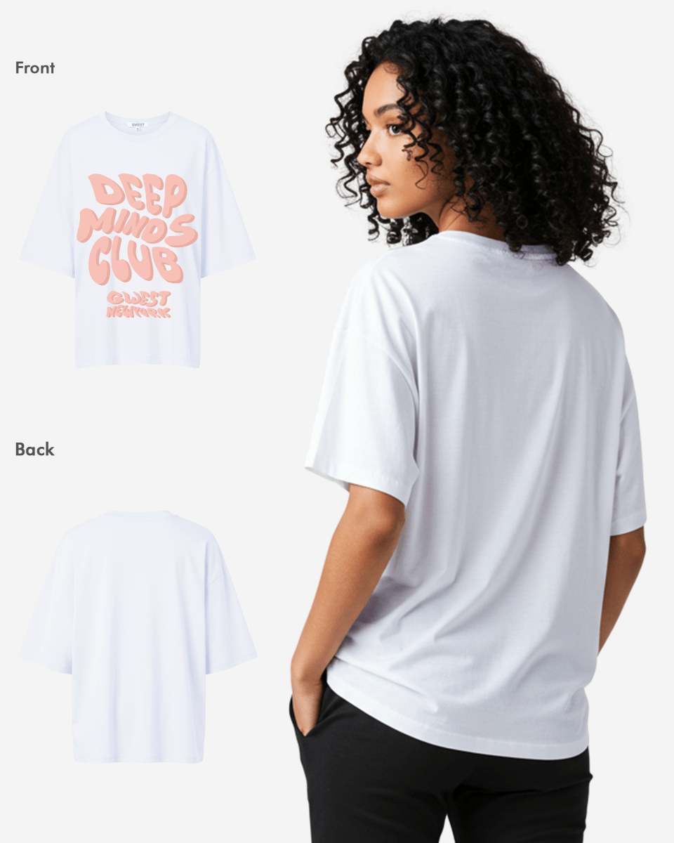 G West Womens Deep Minds Club Oversized Tee