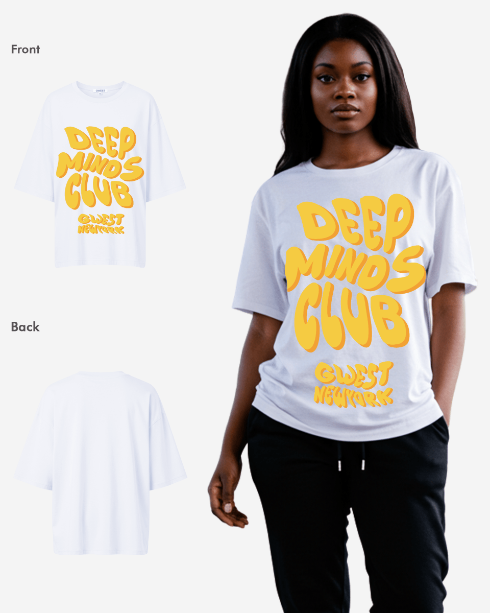 G West Womens Deep Minds Club Oversized Tee