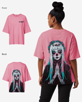G West Womens Oversized Praying Girl T Shirt